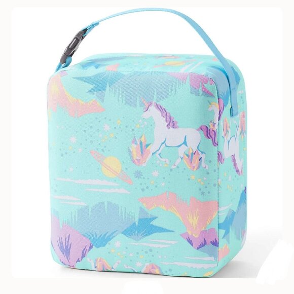 Lands End - Kids Insulated EZ Wipe Printed Lunch Box NWT - Picture 4 of 8